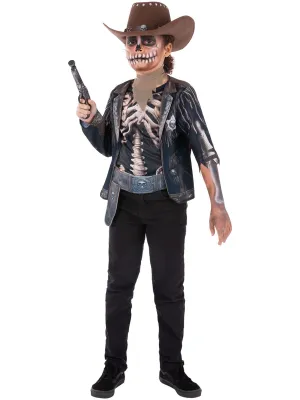 Skeleton Cowboy Boys Wild West Halloween Costume