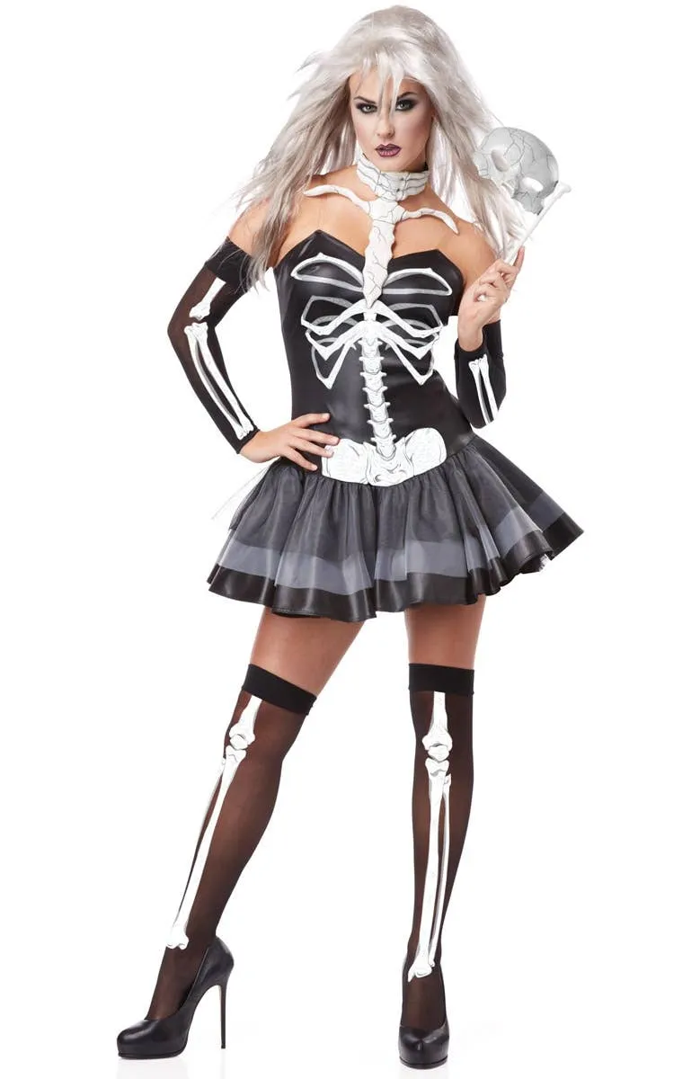 Skeleton Masquerade Womens Halloween Costume