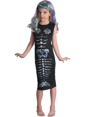 Skeleton Mermaid Girls Halloween Costume