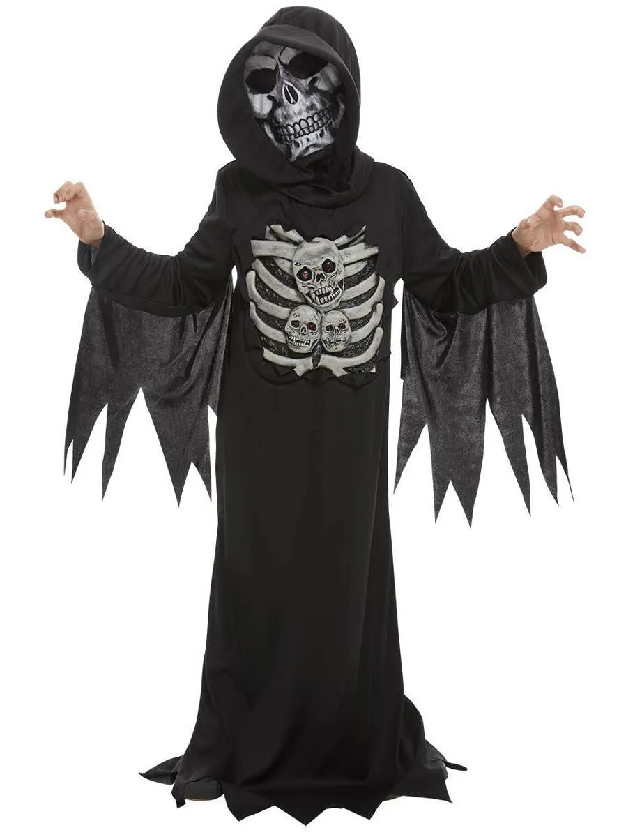 Skeleton Reaper Boys Halloween Costume