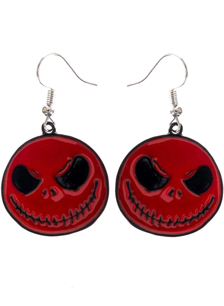 Skellington Face Halloween Costume Earrings