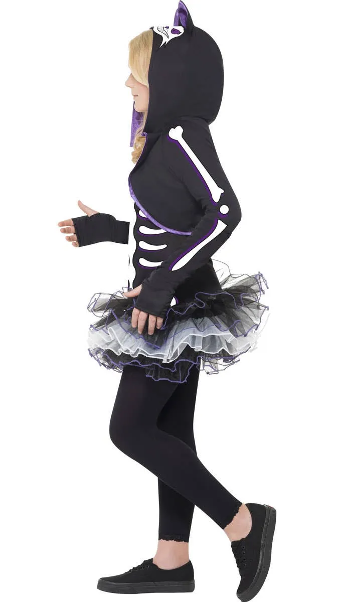 Skelly Cat Girls Halloween Costume