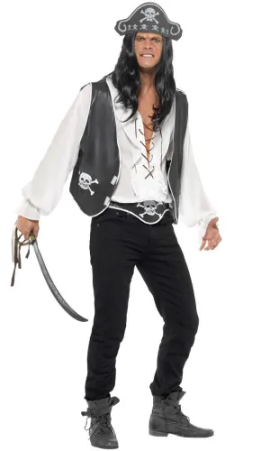 Skull and Cross-Bone Pirate Costume Accessory Kit