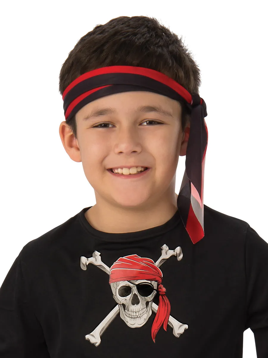 Skull And Cross Bones Classic Pirate Boys Costume