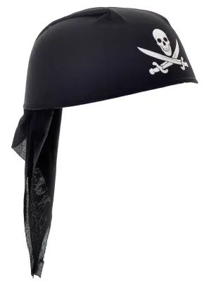 Skull and Cross Bones Pirate Costume Hat for Kids