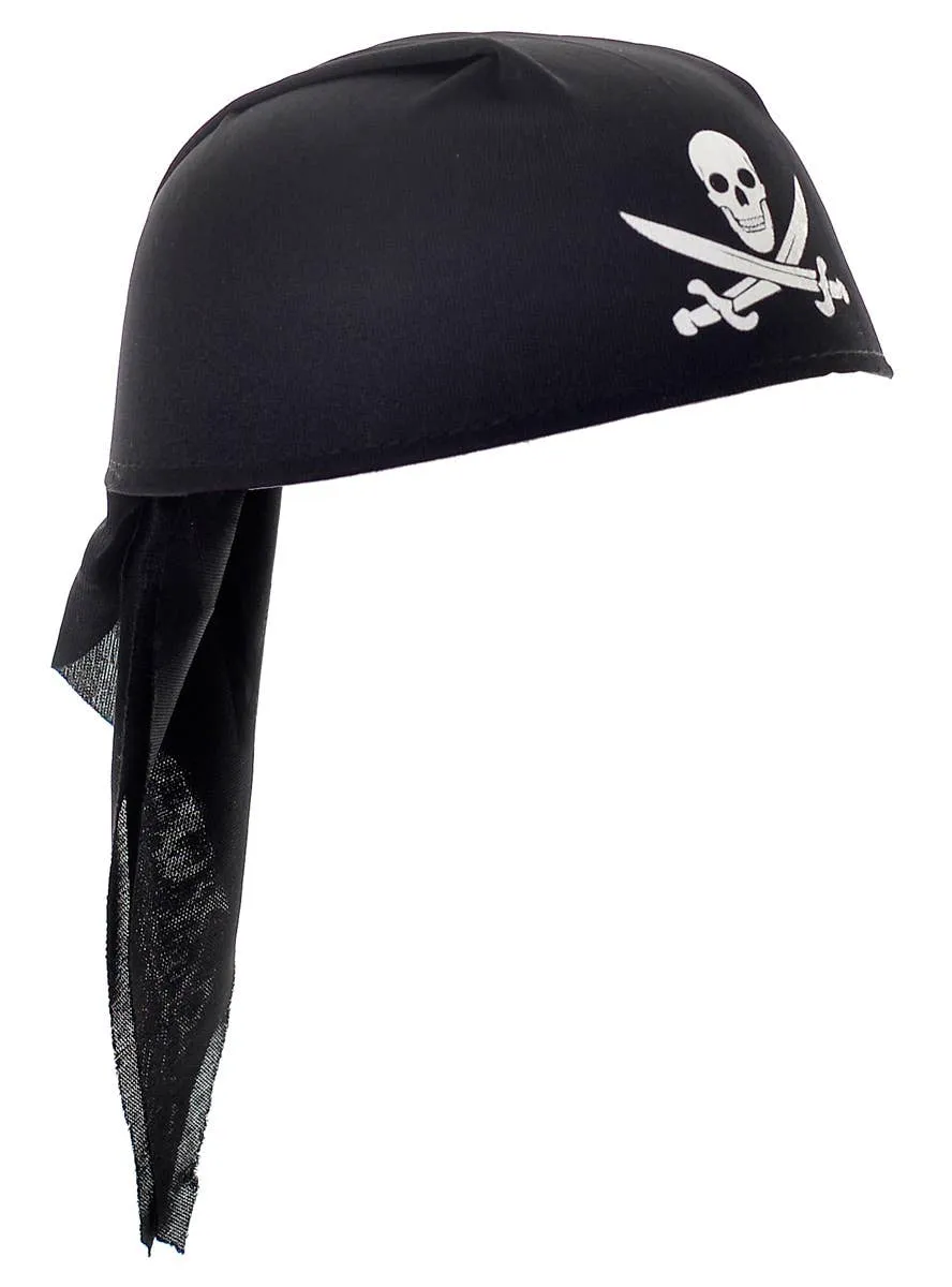 Skull and Cross Bones Pirate Costume Hat for Kids