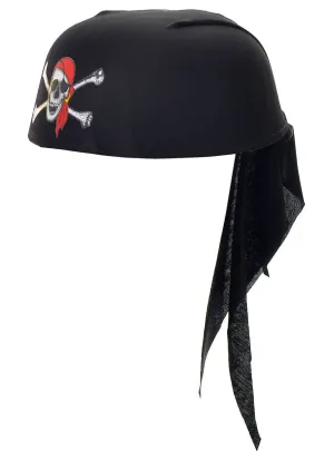 Skull and Crossbones Pirate Bandana Costume Hat
