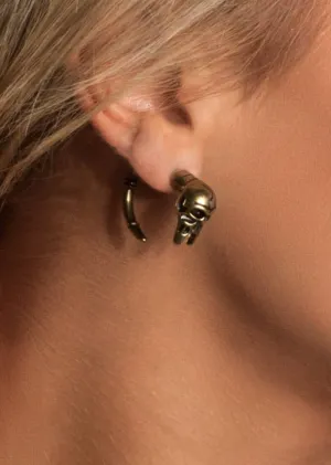 Skull and Tail Fake Plug Fashion Earring