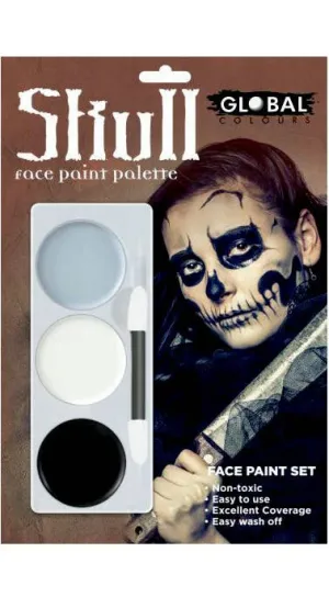 Skull FX Colour Palette Halloween Face Paint