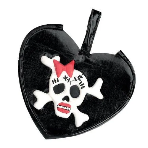 Skull Handbag Pirate Punk Costume Accessory