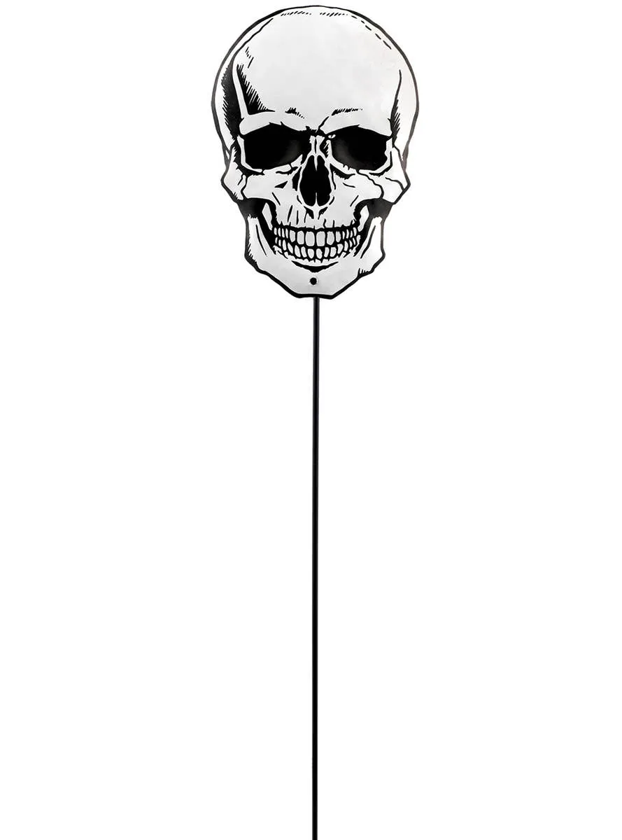 Skull Head Yard Stake Halloween Decoration