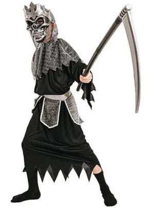 Skull Knight Demon Boys Reaper Halloween Costume