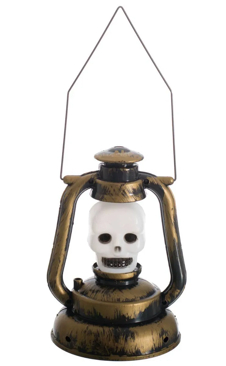 Skull Lantern Light Up Halloween Decoration
