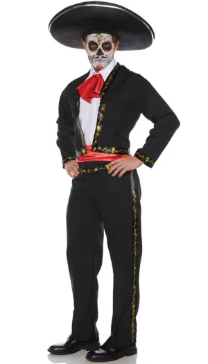 Skull Mariachi Mens Day of the Dead Costume