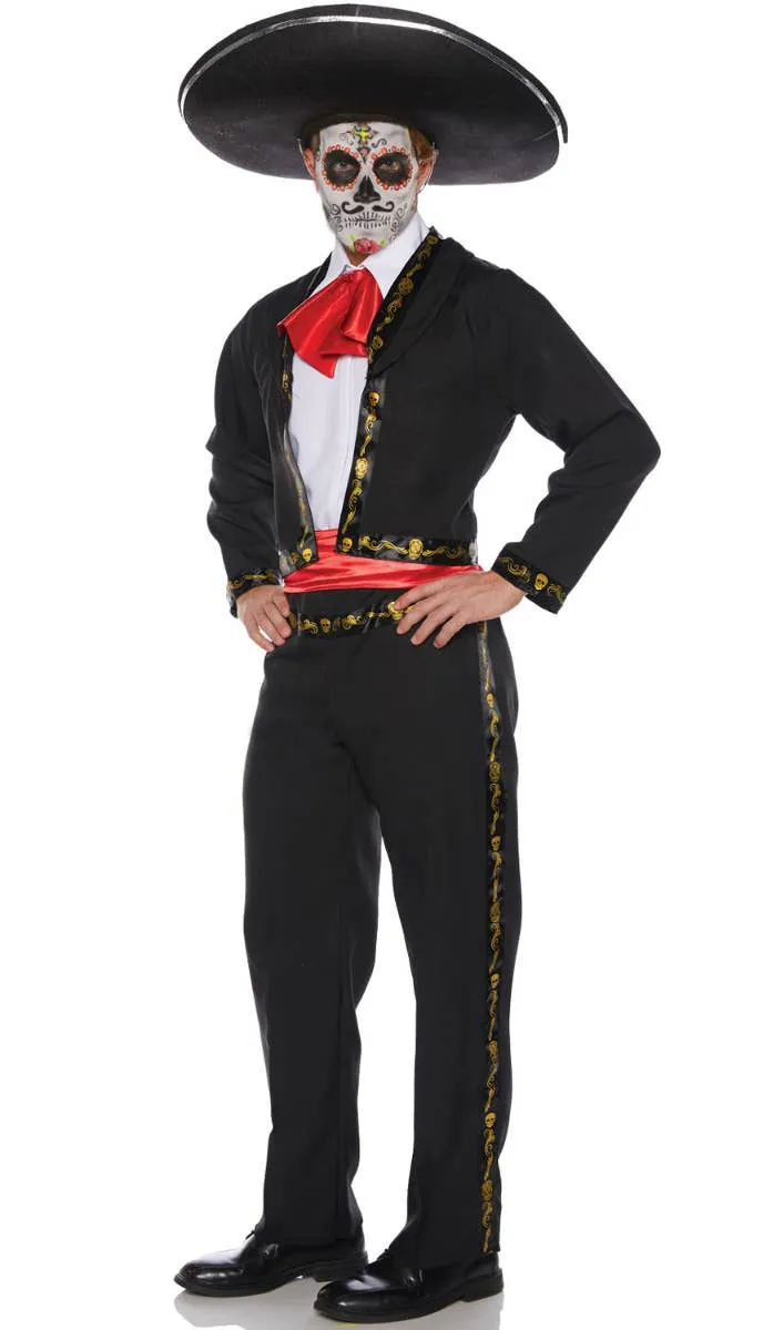 Skull Mariachi Mens Day of the Dead Costume
