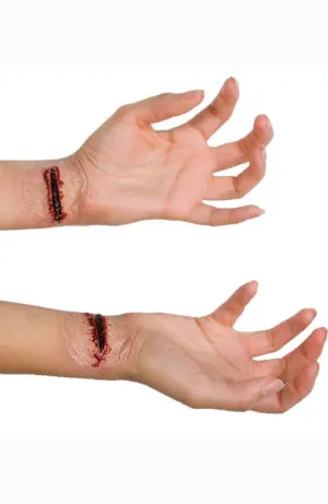 Slashed Wrists Horror Latex Special Effects KIT