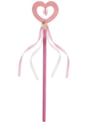 Sleeping Beauty Aurora Girls Pink Glitter Costume Wand