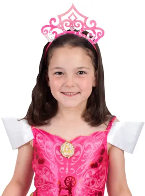 Sleeping Beauty Girls Aurora Pink Iridescent Costume Tiara