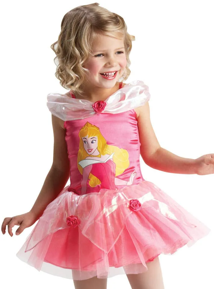Sleeping Beauty Girls Disney Princess Aurora Ballerina Costume