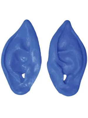 Slip On Rubber Costume Ears in Blue