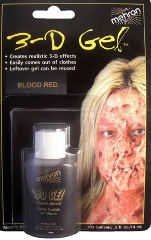 Small 14ml Blood Red 3-D Gel Special Effects Halloween Makeup