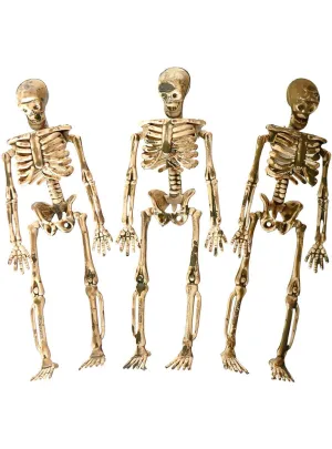 Small 15cm Mutated Skeletons 3 Pack Halloween Decorations