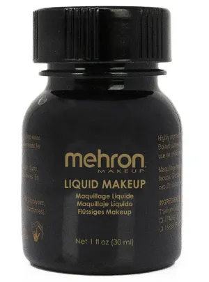 Small 30ml Mehron Black Liquid Makeup