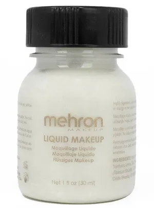Small 30ml Mehron White Liquid Makeup