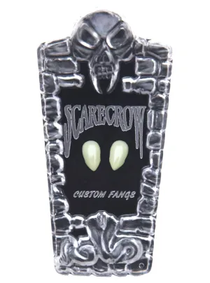 Small Deluxe Glow in the Dark Vampire Fangs