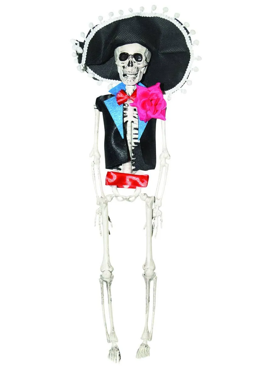 Small Hanging Day of the Dead Seor Skeleton Decoration