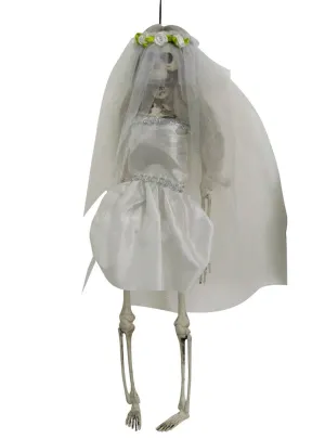 Small Hanging Skeleton Bride Halloween Decoration