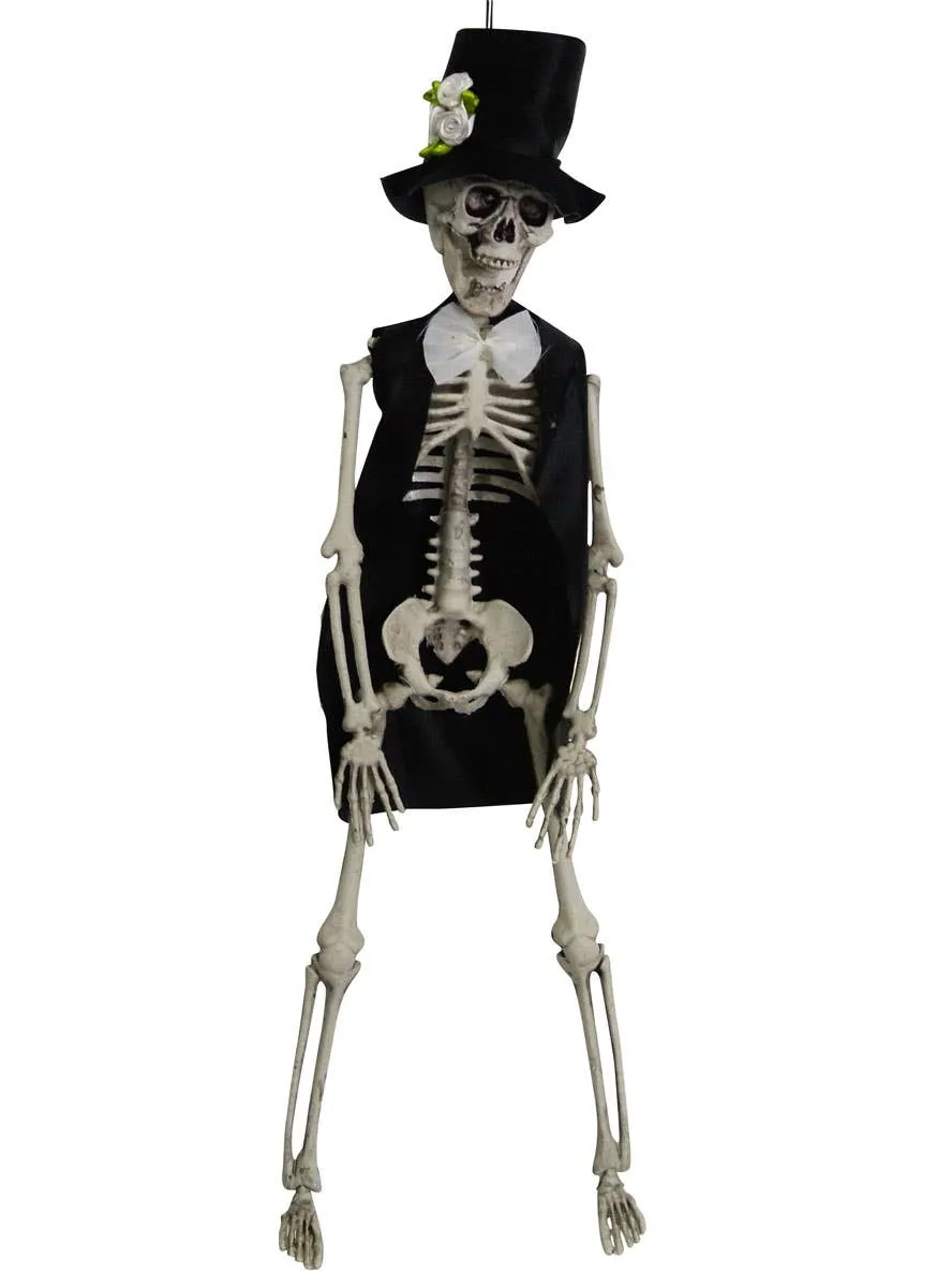 Small Hanging Skeleton Groom Halloween Decoration