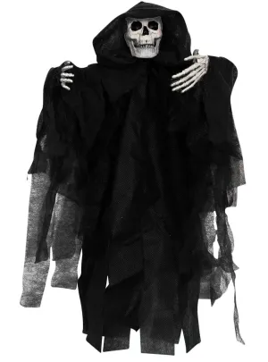 Small Hooded Black Hanging Grim Reaper Halloween Decoration