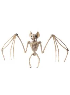 Small Plastic Skeleton Bat Halloween Decoration