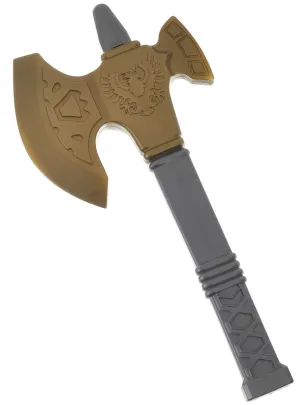 Small Silver and Gold Viking Costume Axe