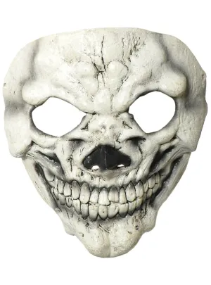 Smiling Creepy Skull Latex Halloween Mask