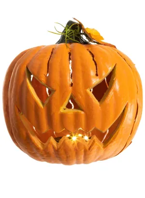 Smiling Light Up Jack O Lantern Halloween Decoration