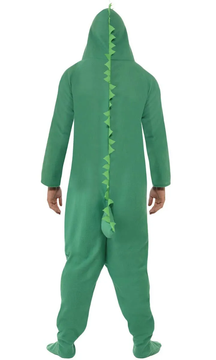 Snappy Green Crocodile Adults Onesie Costume