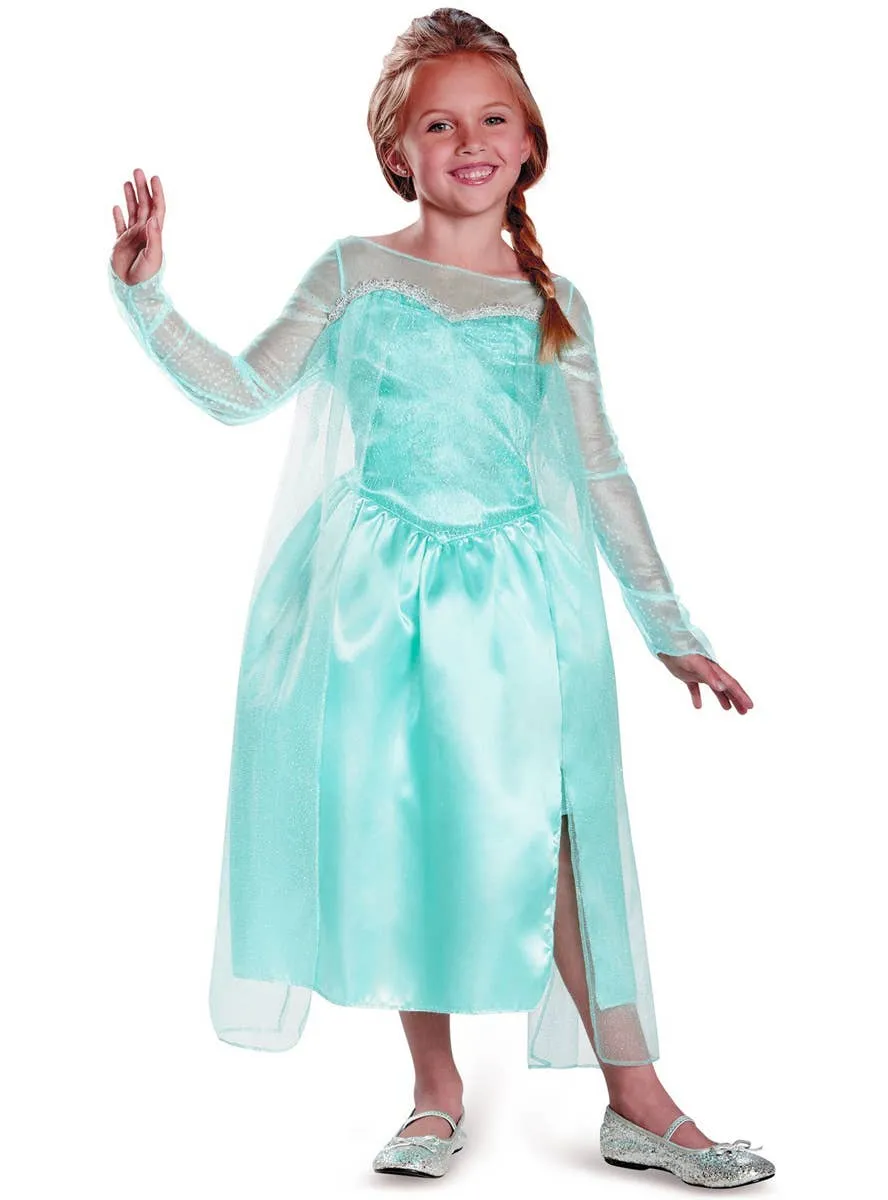 Snow Queen Elsa Girls Deluxe Frozen Costume