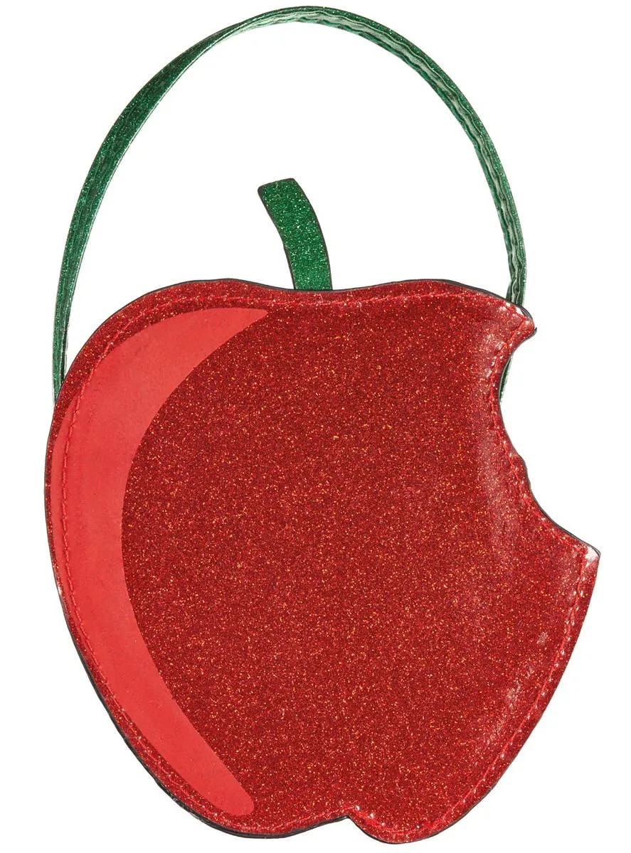 Snow White Glittery Red Apple Costume Bag