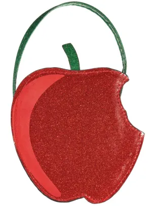 Snow White Glittery Red Apple Costume Bag