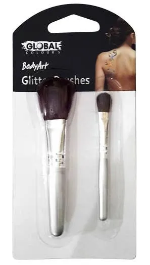 Soft Glitter Art Brush Set - 2 Pack
