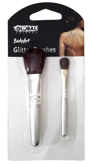 Soft Glitter Art Brush Set - 2 Pack