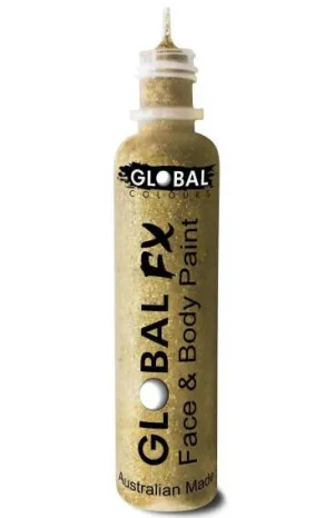 Soft Gold Face and Body Glitter Applicator Tube