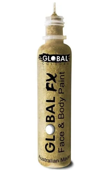 Soft Gold Face and Body Glitter Applicator Tube