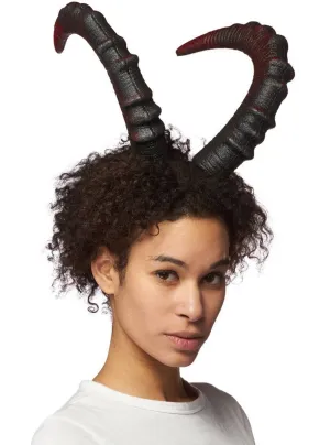 Soft Red Foam 28cm Horns Costume Headband