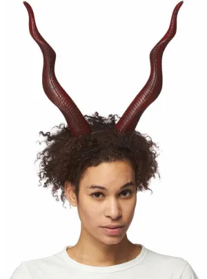 Soft Red Foam 32cm Devil Horns Costume Headband