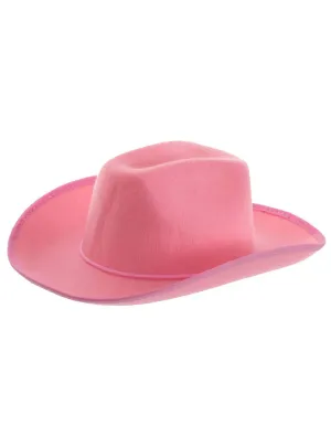 Solid Pink Feltex Adults Cowboy Costume Hat