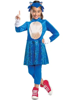 Sonic the Hedgehog Girls Deluxe Movie Costume