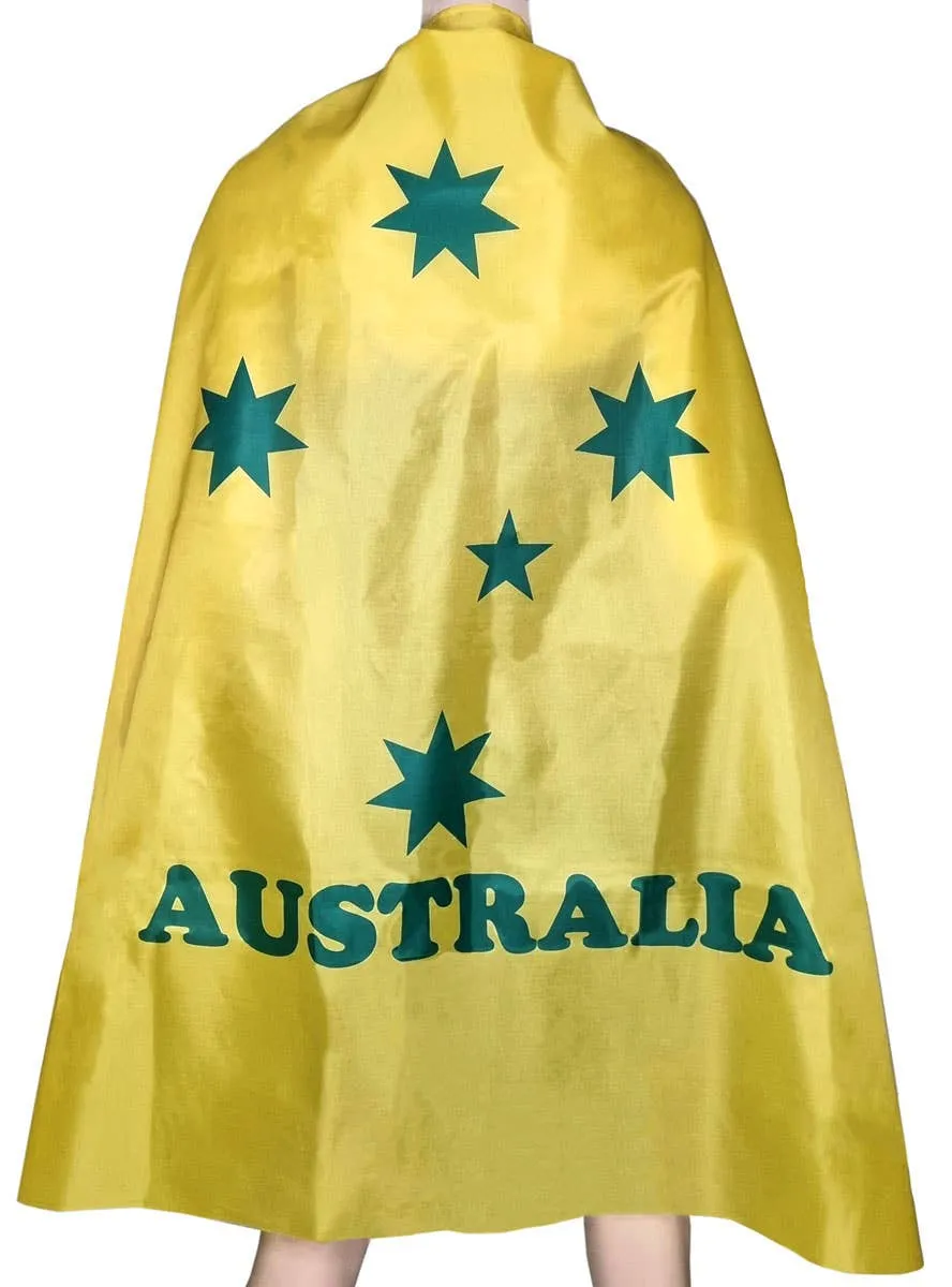 Southern Cross Green and Gold Flag Costume Cape